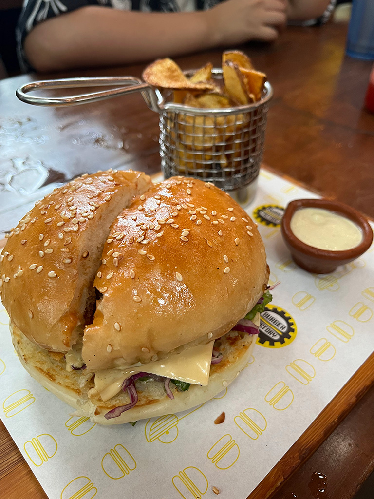 burgers with the gang