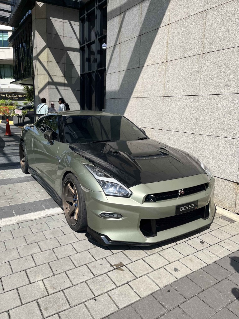 Nissan GTR right outside my hotel