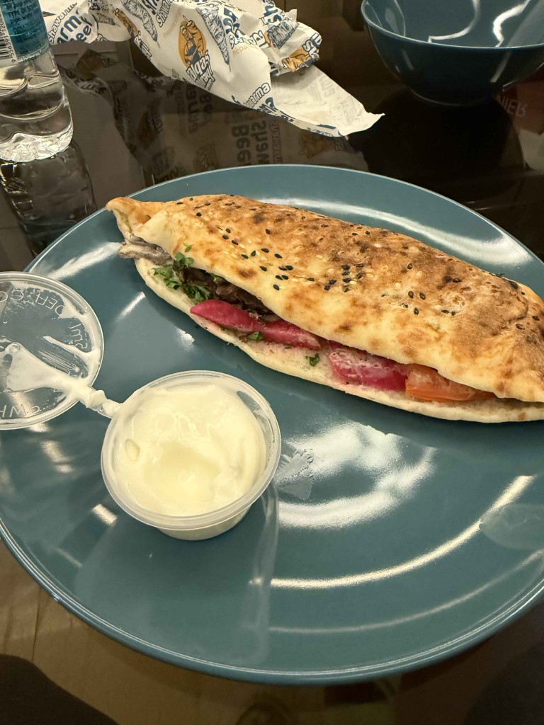 bread based meal at the hotel